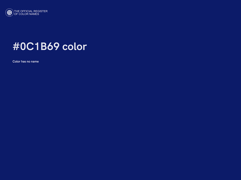 #0C1B69 color image