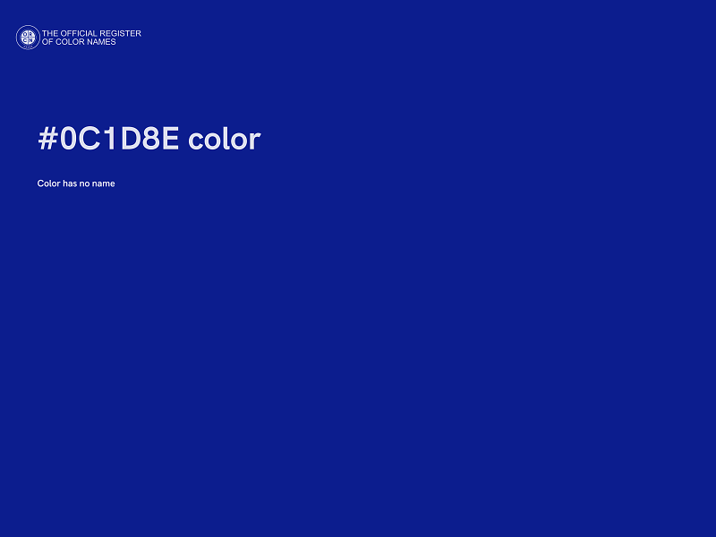 #0C1D8E color image