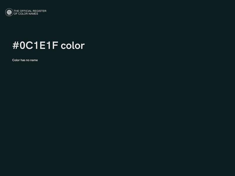 #0C1E1F color image