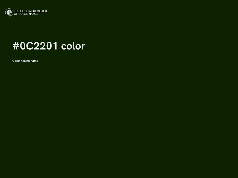 #0C2201 color image