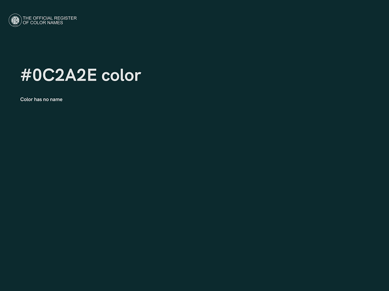 #0C2A2E color image