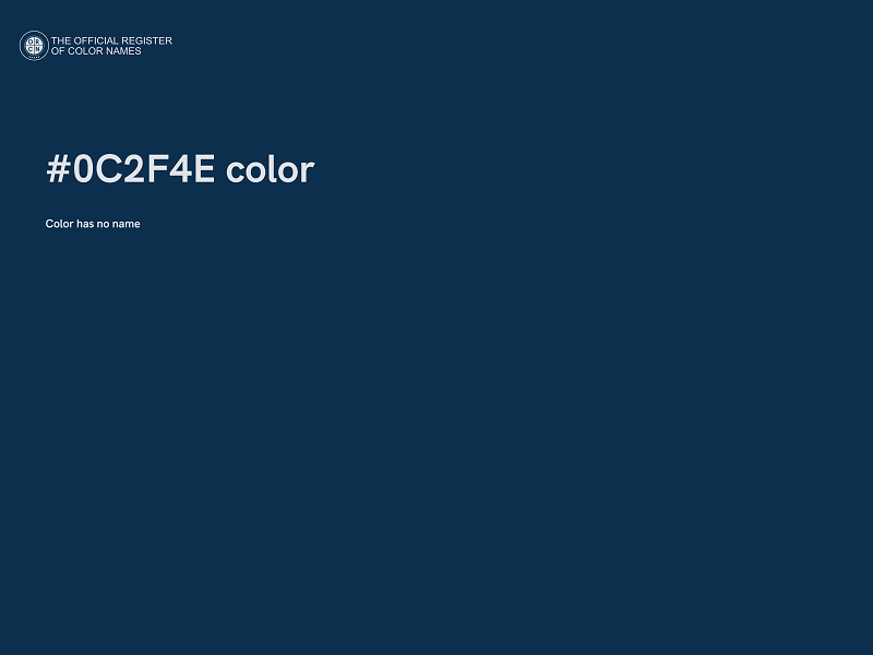 #0C2F4E color image