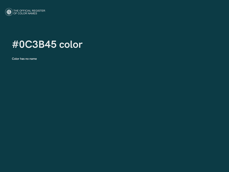 #0C3B45 color image