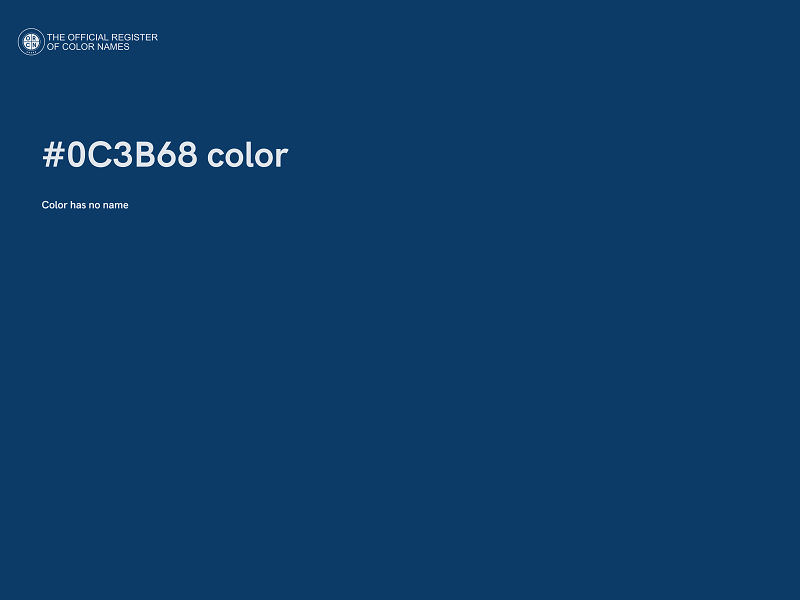 #0C3B68 color image