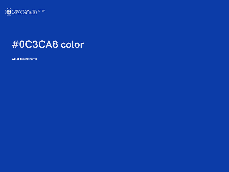 #0C3CA8 color image