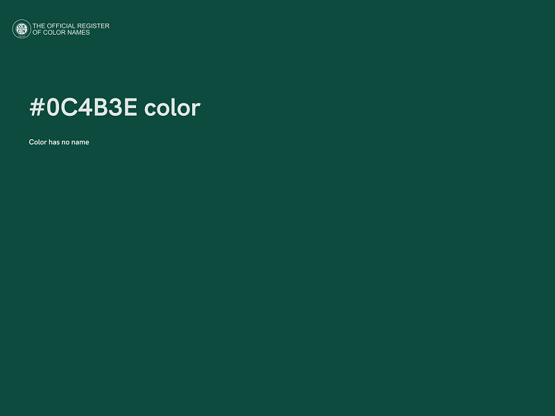 #0C4B3E color image