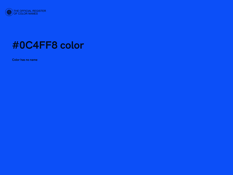 #0C4FF8 color image