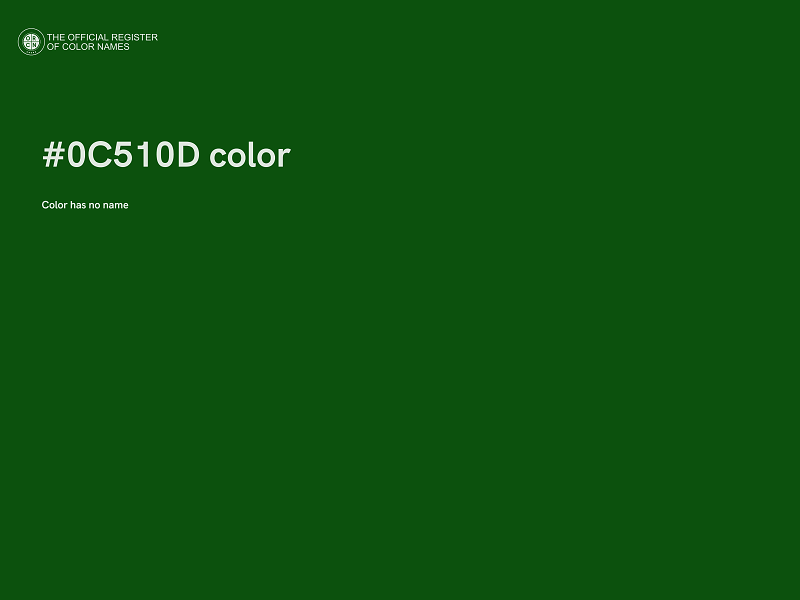 #0C510D color image