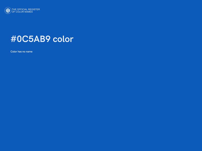 #0C5AB9 color image