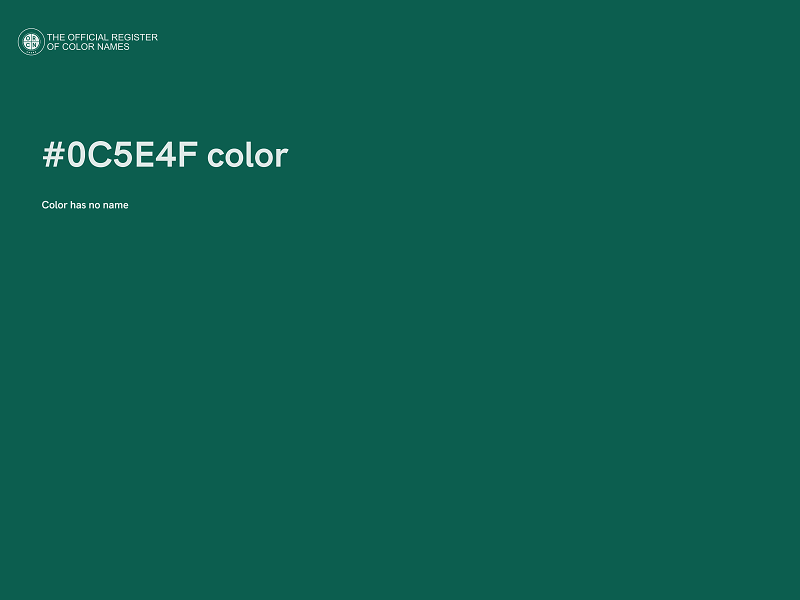 #0C5E4F color image