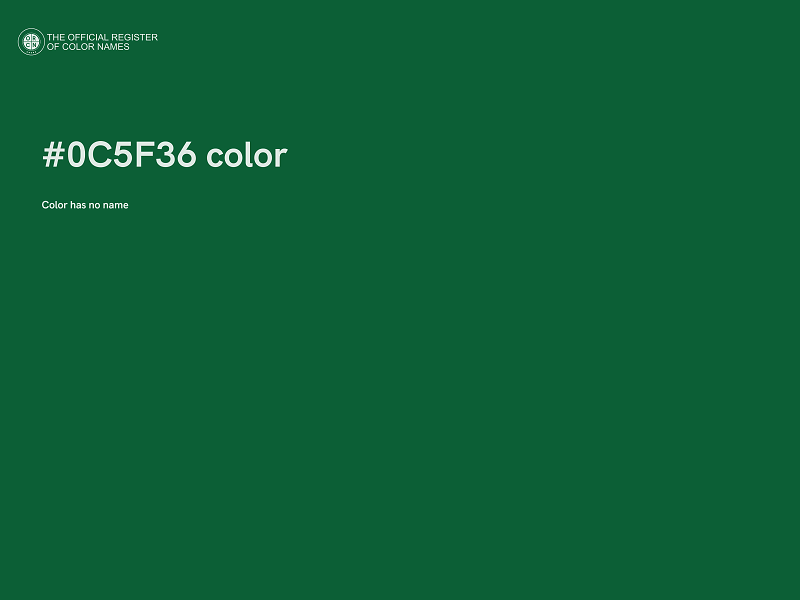 #0C5F36 color image