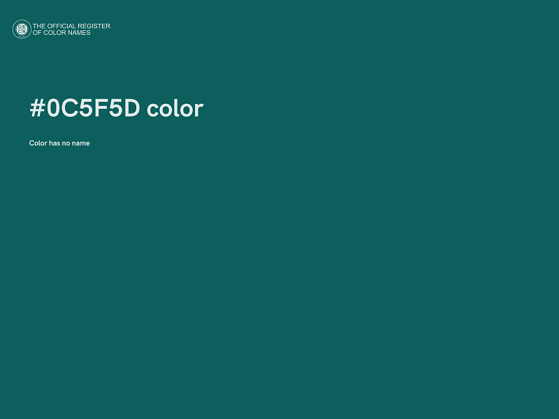 #0C5F5D color image