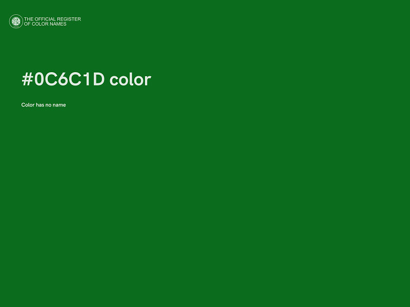 #0C6C1D color image