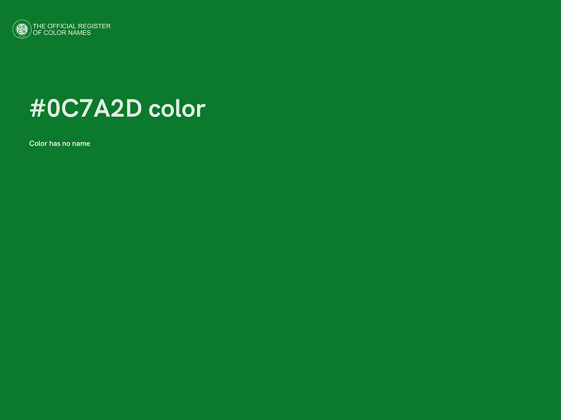 #0C7A2D color image