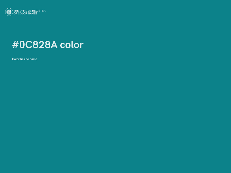 #0C828A color image