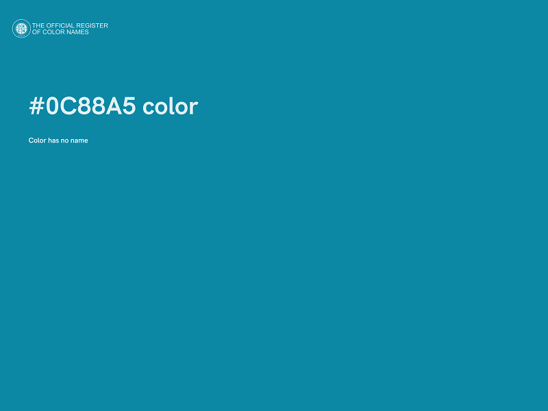 #0C88A5 color image