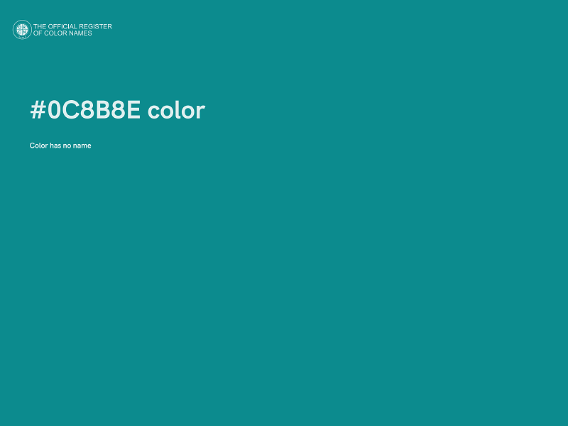 #0C8B8E color image