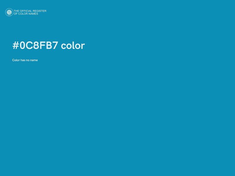 #0C8FB7 color image