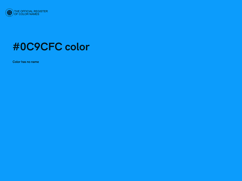 #0C9CFC color image