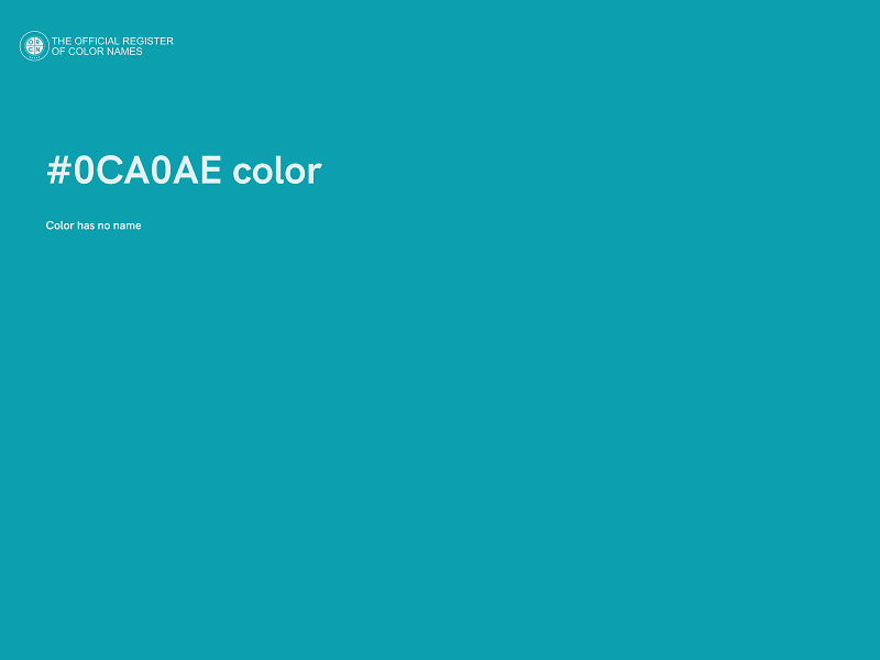 #0CA0AE color image