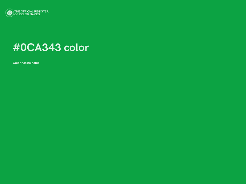 #0CA343 color image