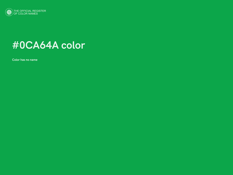 #0CA64A color image