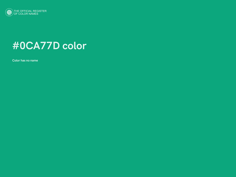 #0CA77D color image