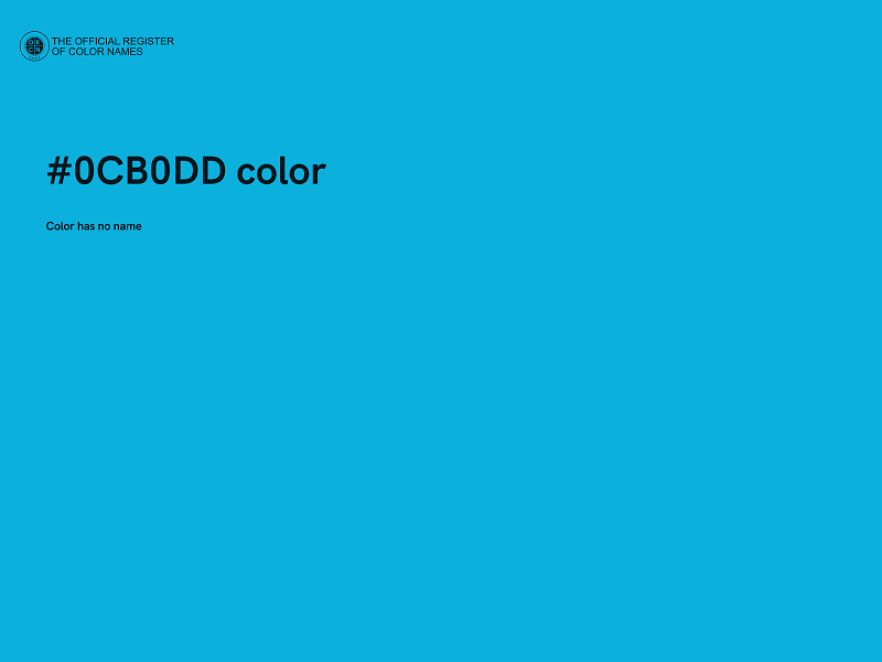 #0CB0DD color image