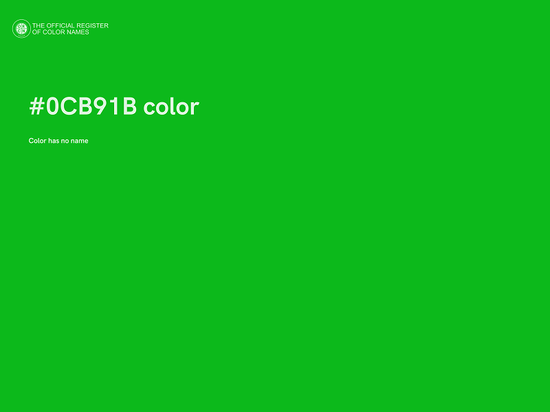 #0CB91B color image