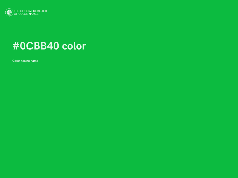 #0CBB40 color image