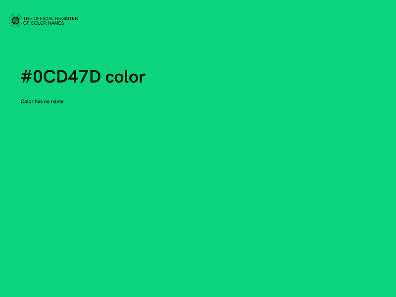 #0CD47D color image