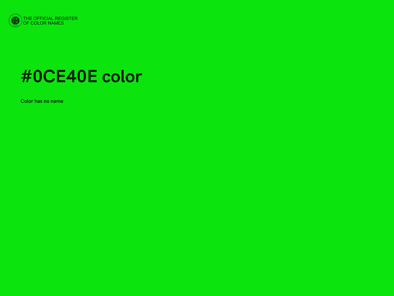 #0CE40E color image