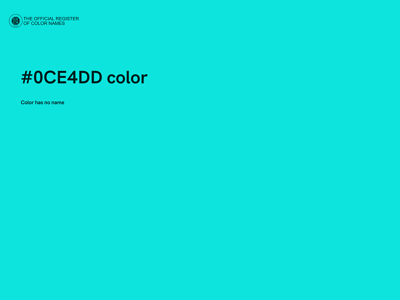 #0CE4DD color image