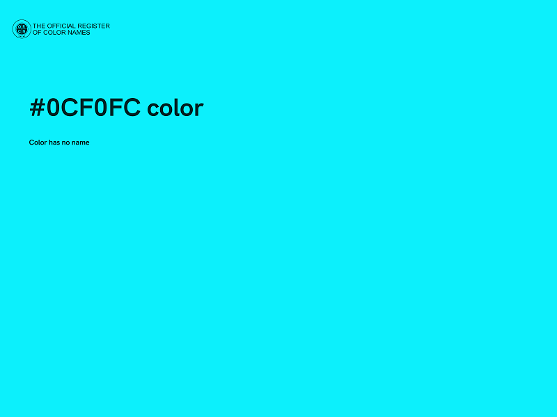 #0CF0FC color image