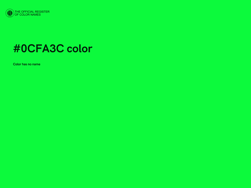 #0CFA3C color image