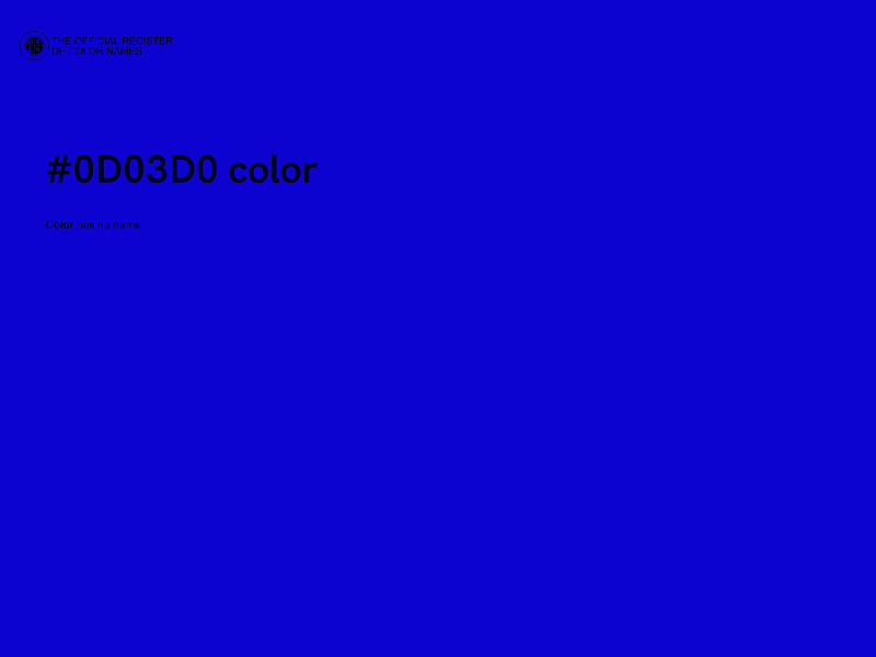 #0D03D0 color image