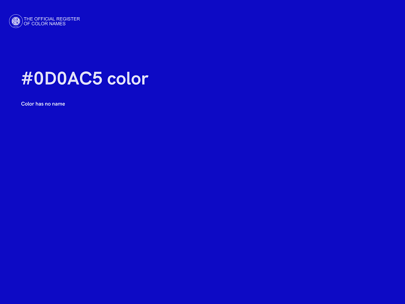 #0D0AC5 color image