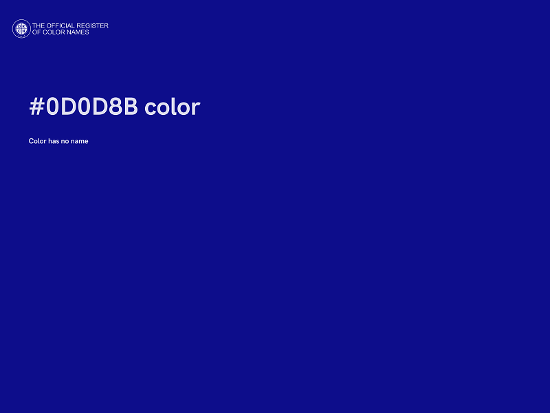 #0D0D8B color image