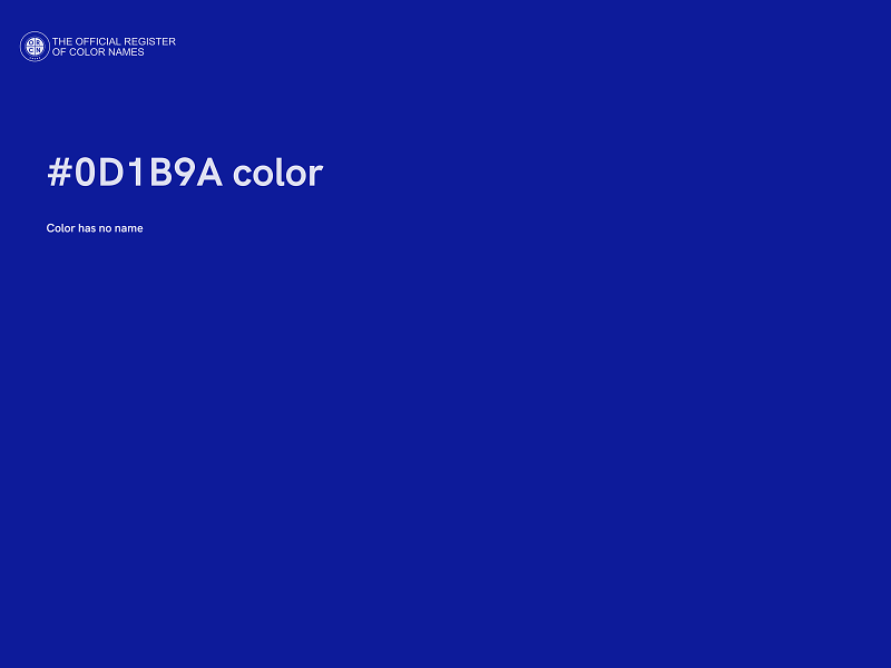 #0D1B9A color image