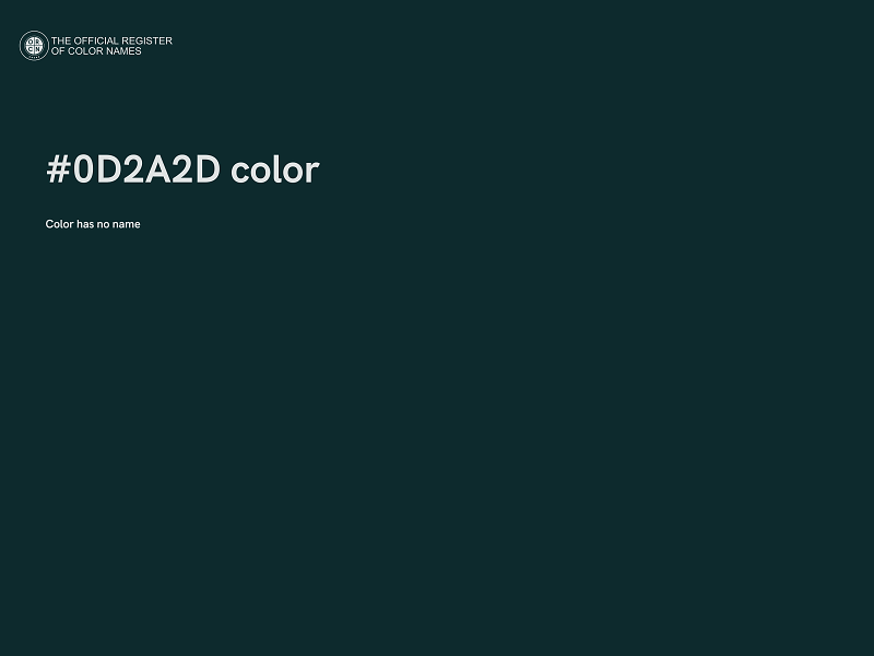 #0D2A2D color image