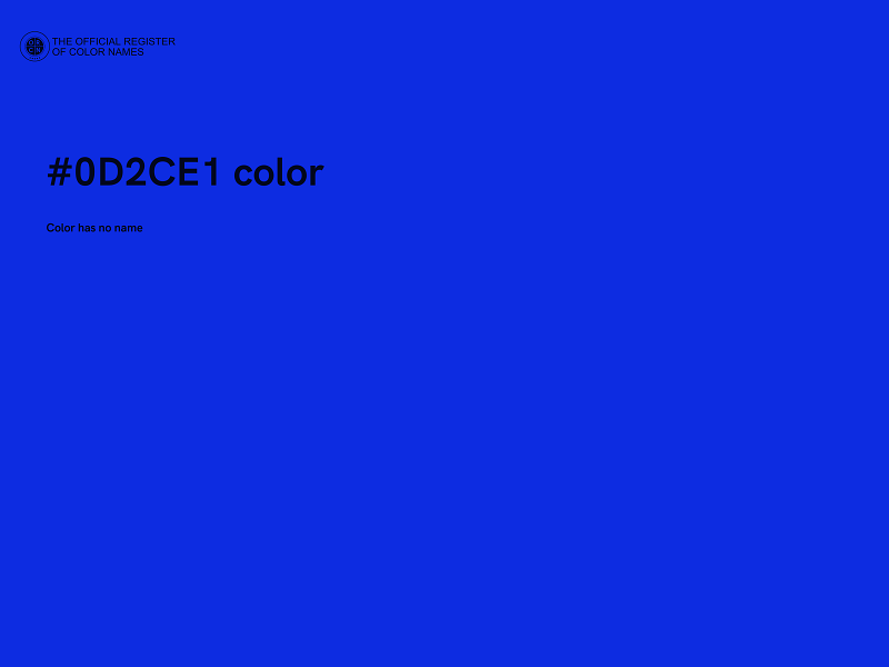 #0D2CE1 color image