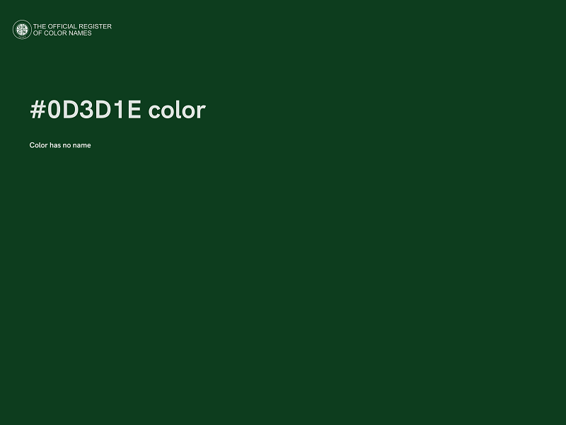 #0D3D1E color image