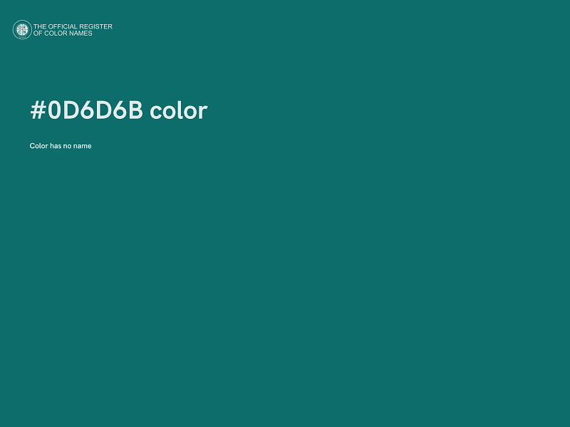 #0D6D6B color image