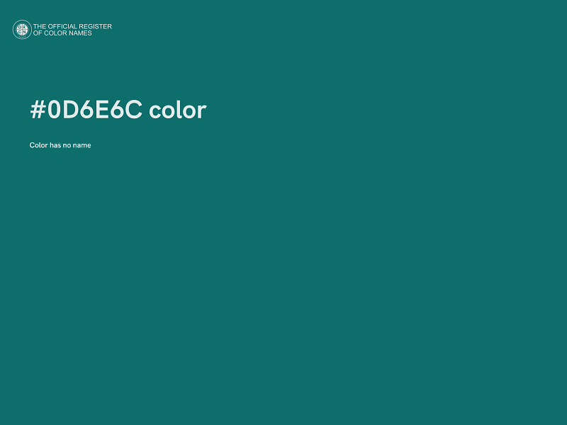 #0D6E6C color image