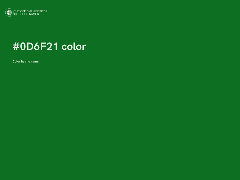 #0D6F21 color image