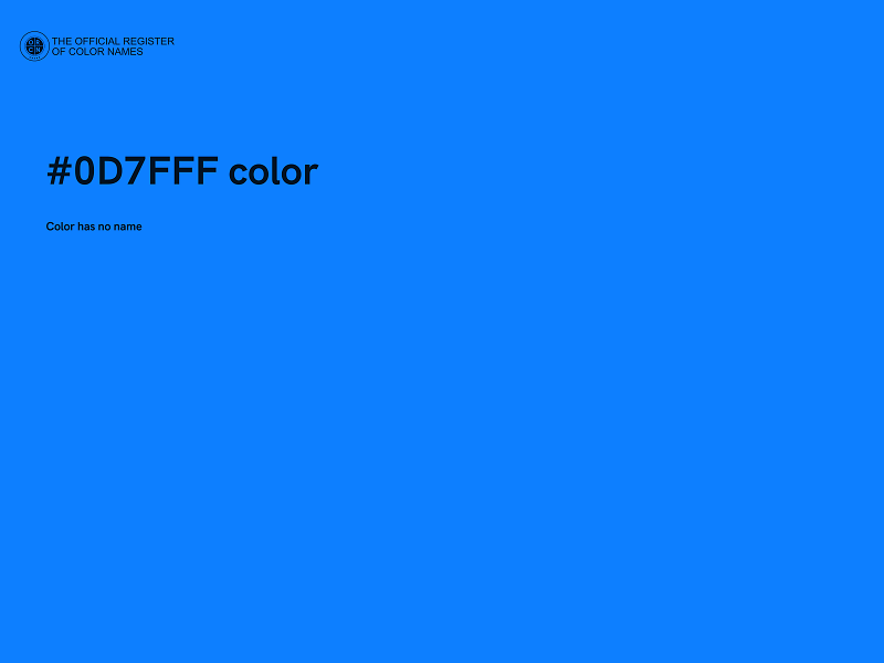 #0D7FFF color image