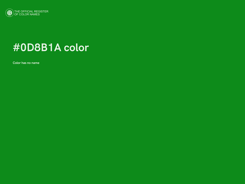 #0D8B1A color image