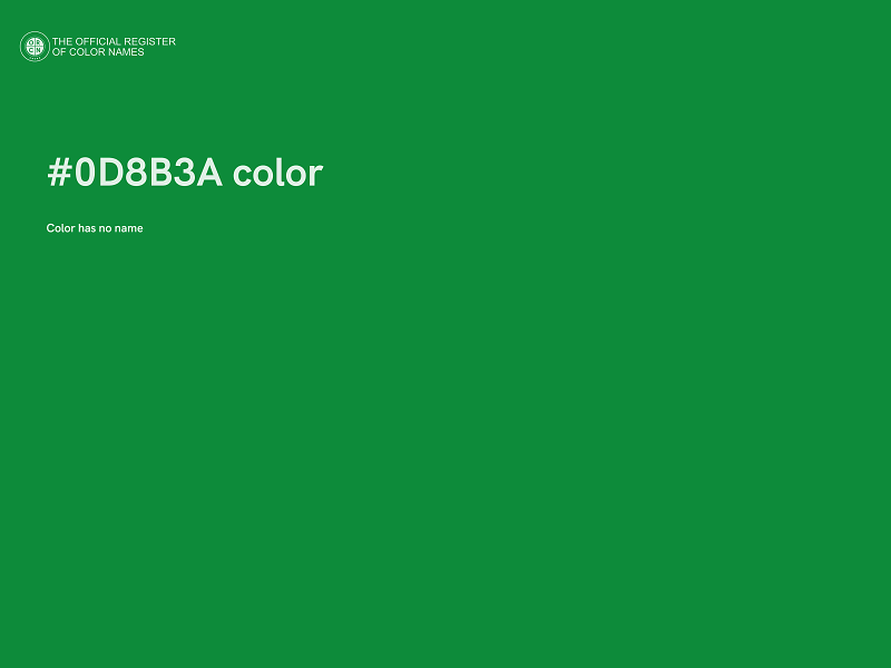 #0D8B3A color image