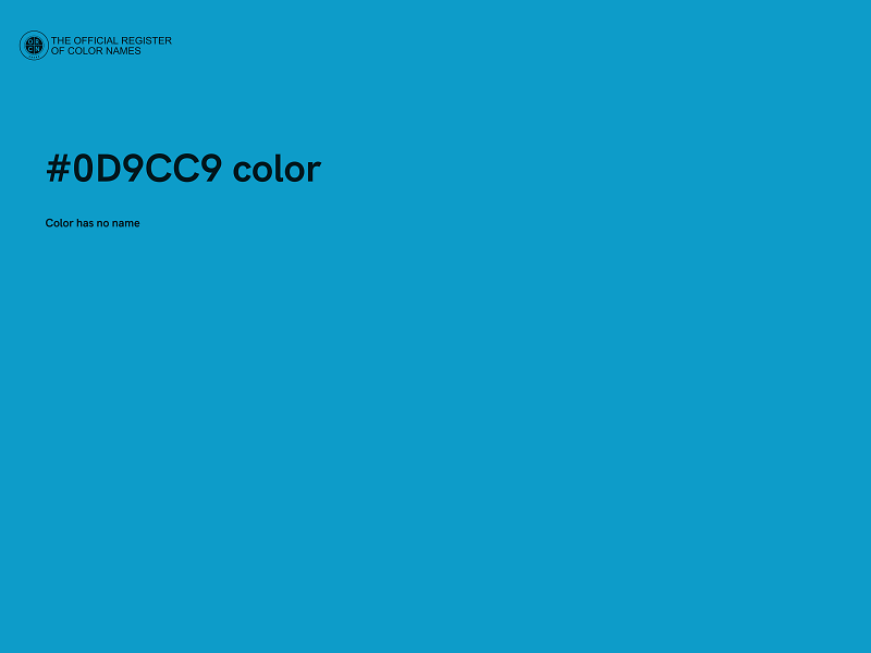 #0D9CC9 color image