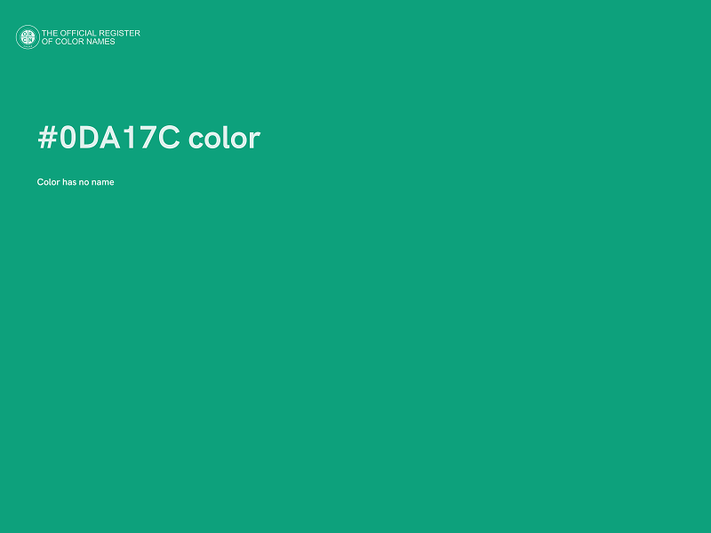 #0DA17C color image